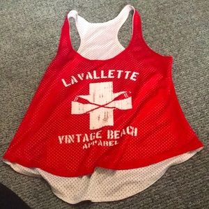 Vintage beach apparel cropped jersey